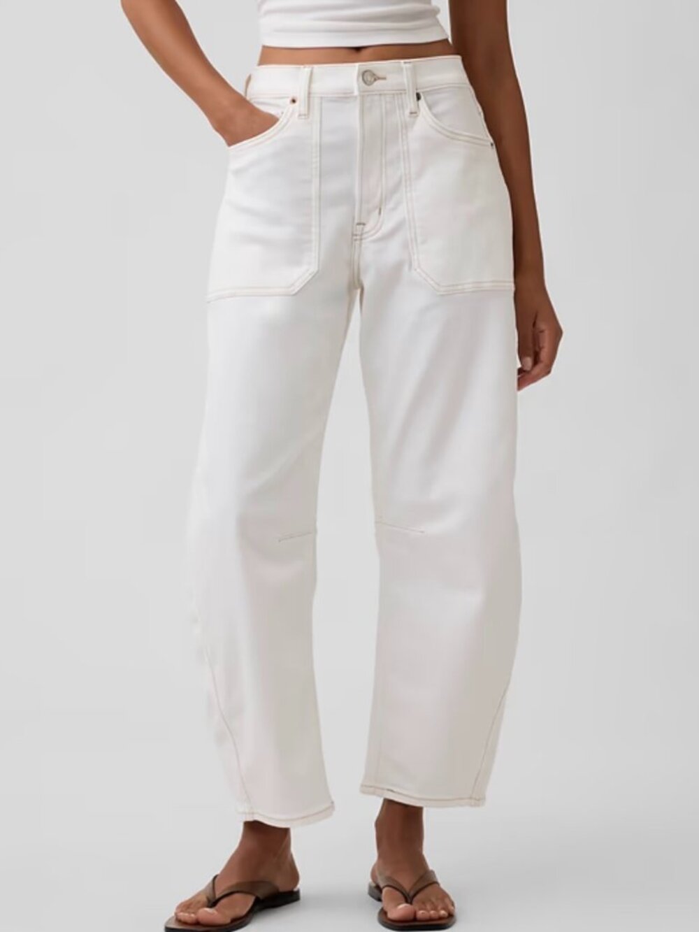 Gap High Rise Barrel Jeans